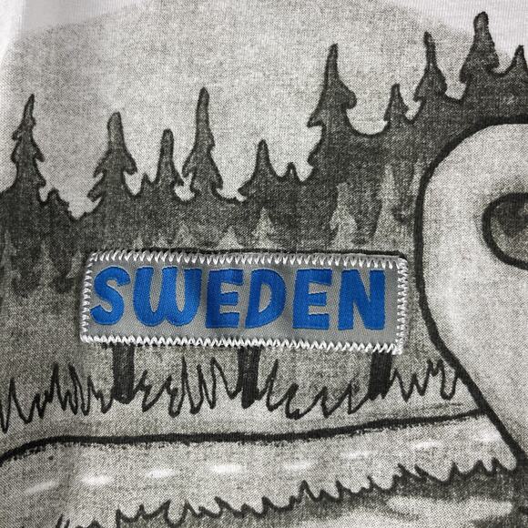 Nordic Sweden Moose Shirt Adult XXL Graphic Print Logo Embroidery Tee T-shirt - Picture 5 of 13